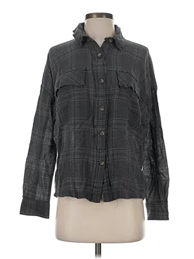 Pre-owned Supplies Long Sleeve Button Down Shirt In Gray