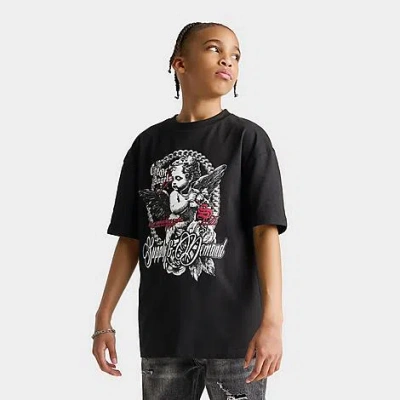 Supply & Demand Big Kids Feller Graphic T-shirt In Black