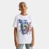 Supply & Demand Big Kids Flaming Skull Graphic T-shirt