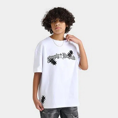 Supply & Demand Boys Big Kids Slate T-shirt In White