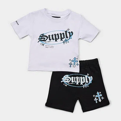 Supply & Demand Babies' Infant Trebport T-shirt And Shorts Set In White