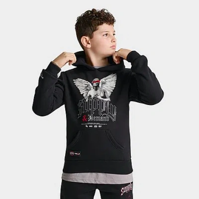 Supply And Demand Kids' Argon Gothic Pullover Hoodie In Black