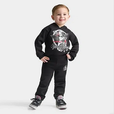 Supply & Demand Kids Feller Po Hood Set In Black