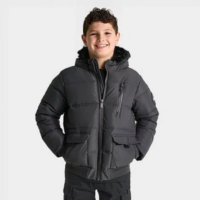 Supply And Demand Kids' Omega Jacket In Asphalt