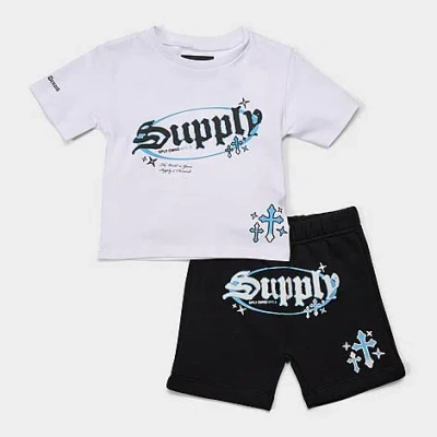 Supply & Demand Babies' Kids Toddler Trebport T-shirt And Shorts Set In White