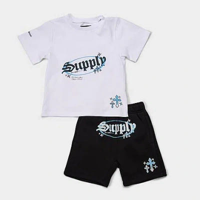 Supply & Demand Little Kids Trebport T-shirt And Shorts Set In White