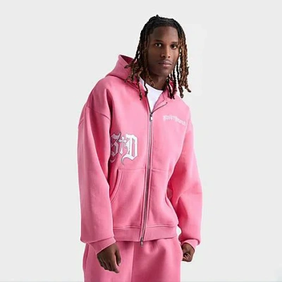 Supply & Demand Men's Atomic Full-zip Hoodie In Pink