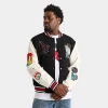 Supply And Demand Men's Beyer Varsity Jacket In Black/white