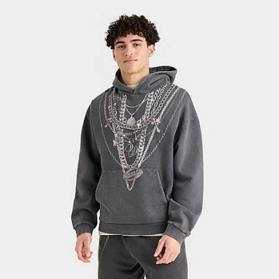 Supply & Demand Men's Chainz Graphic Fleece Pullover Hoodie In Gray