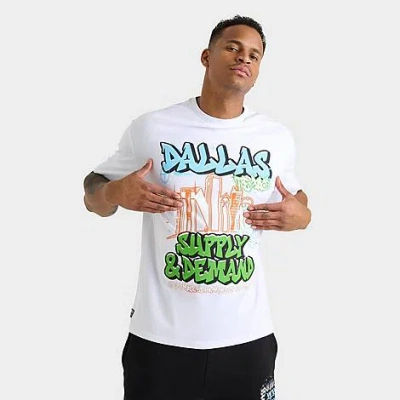 Supply And Demand Men's Dallas Graphic T-shirt In White