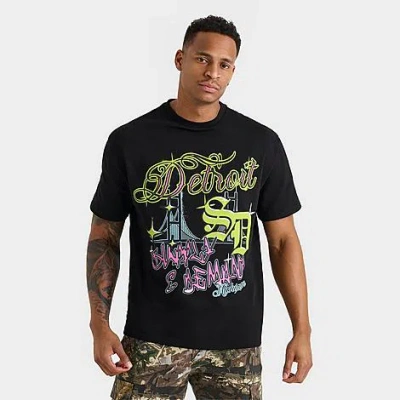 Supply And Demand Men's Detroit Graphic T-shirt In Black