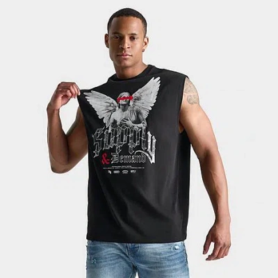 Supply And Demand Men's Fallen Graphic Sleeveless Shirt In Black