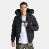 Supply And Demand Men's Moretay Longline Parka Jacket In Black