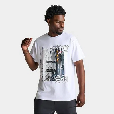Supply And Demand Men's Nyc Lights Graphic T-shirt In White