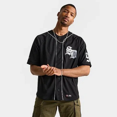 Supply And Demand Men's Pitcher Baseball Jersey In Black