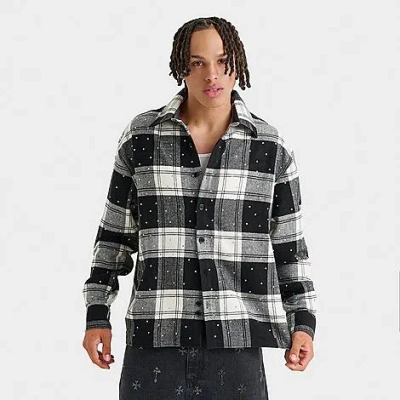 Supply & Demand Men's Razzle Long-sleeve Flannel Shirt In Black