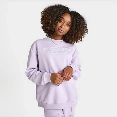 Supply And Demand Pink Soda Sport Women's Fuse Crewneck Sweatshirt In Lavender