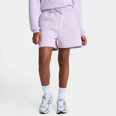 Supply And Demand Pink Soda Sport Women's Fuse Fleece Shorts In Lavender