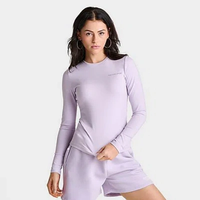 Supply And Demand Pink Soda Sport Women's Reign Long-sleeve T-shirt In Lavender