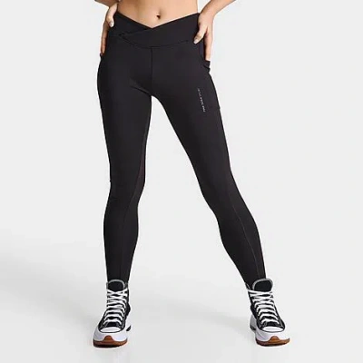 Supply And Demand Pink Soda Sport Women's Reign Tights In Black 