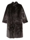 Suprema Reversible Coat In Brown