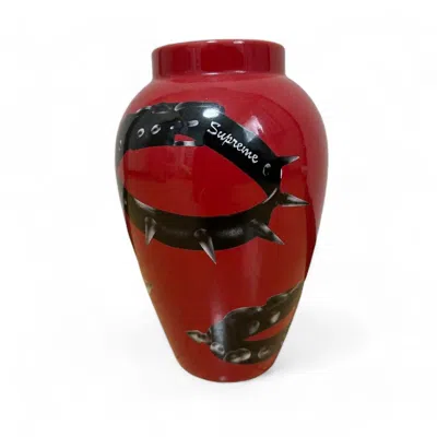 Pre-owned Supreme - Studded Collars Vase Red Bordeaux