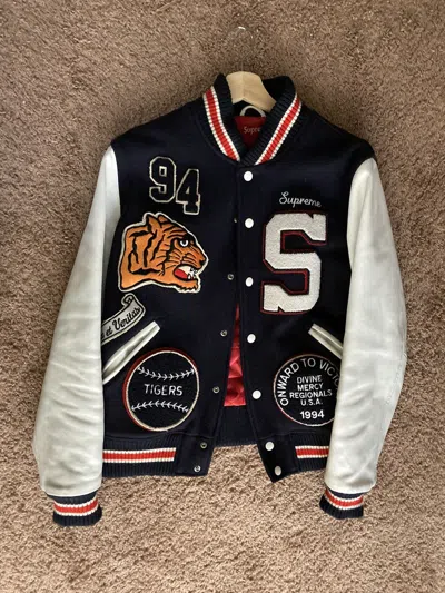 SUPREME スタジャン 09AW Tiger Varsity Jacket Supreme 09 Tiger