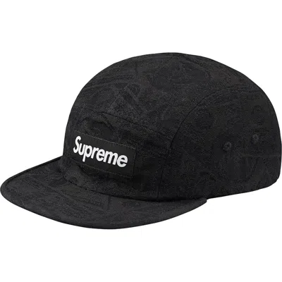 Pre-owned Supreme 100 Dollar Bill Camp Cap In Black