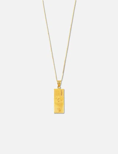 Supreme 100 Dollar Bill Gold Pendant