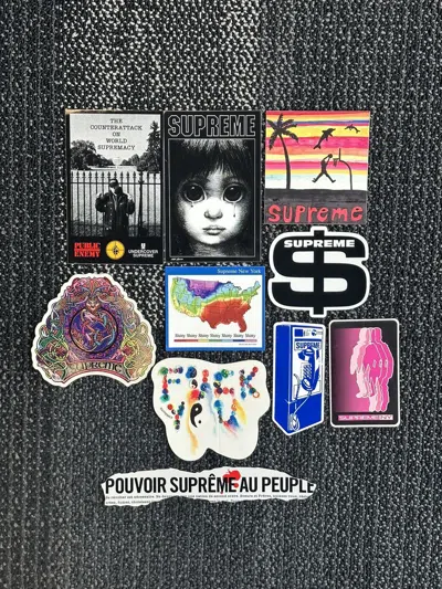 Pre-owned Supreme 10x  Stickers Lot In Multi