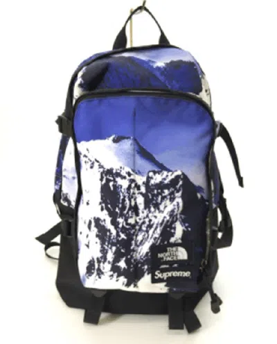 Pre-owned Supreme 17aw The North Face Mountain Backpack In Blue