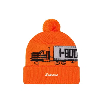 Pre-owned Supreme 18 Wheeler Beanie 'orange' | Men's Size Onesize