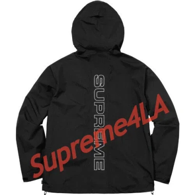 Pre-owned Supreme 18s/s Taped Seam Jacket Black Size Xl 1000% Authentic In Hand In White