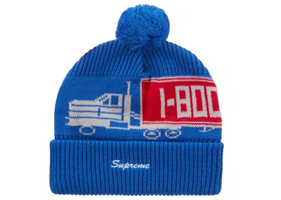 Pre-owned Supreme 18wheeler Beanie In Blue