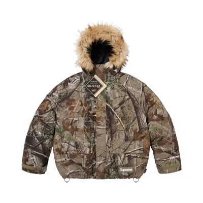 Pre-owned Supreme 2-in-1 Gore-tex Parka + Reversible 700-fill Down Liner Jacket 'realtree Ap Camo' | Brown | M