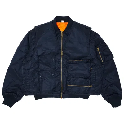 Pre-owned Supreme 2-in-1 Ma-1 + Vest 'navy' In Blue