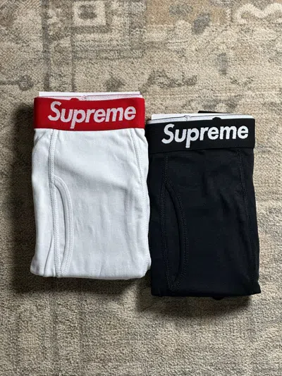 Pre-owned Supreme 2-pack  Hanes Boxers - M In Multicolor