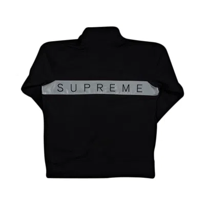 Pre-owned Supreme 2-tone 3m Reflective Half Zip Sweat 'black' | Men's Size Xl