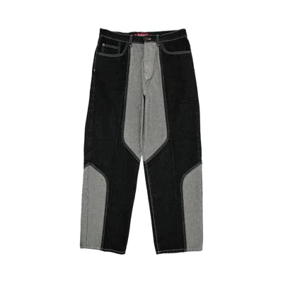 Pre-owned Supreme 2-tone Paneled Baggy Jean 'black'