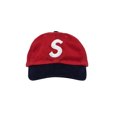 Pre-owned Supreme 2-tone S Logo 6-panel 'red'