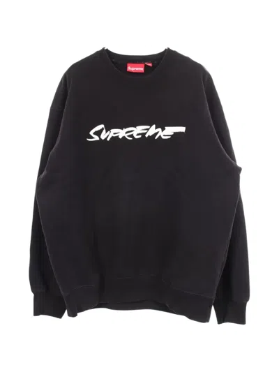 Pre-owned Supreme 2000s Futura Logo-print Sweatshirt In Black