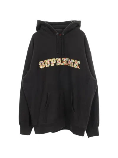 Pre-owned Supreme 2000s Jewels Logo-print Hoodie In Black