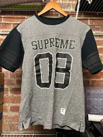 Pre-owned Supreme 2008 Football Jersey In Grey