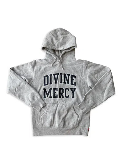 Pre-owned Supreme 2009  Divine Mercy Hoodie In Gray