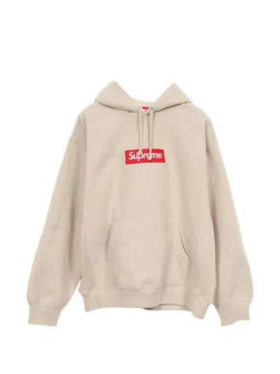 Pre-owned Supreme 2010s Box Logo Hoodie In Neutrals