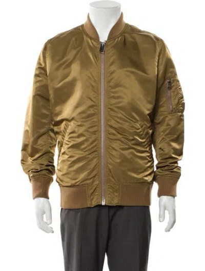 Pre-owned Supreme 2014 Blood Chit Reversible Bomber Jacket In Brown