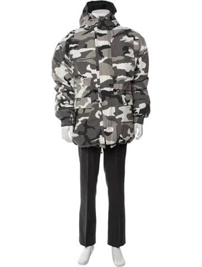 Pre-owned Supreme 2016 Downtown Parka 'snow Camo' Parka In Multicolor