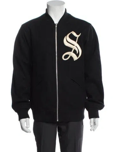 Pre-owned Supreme 2016 Old English Bomber Jacket In Black
