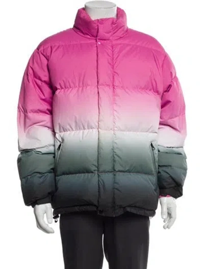 Pre-owned Supreme 2018 Gradient Puffer Coat In Pink