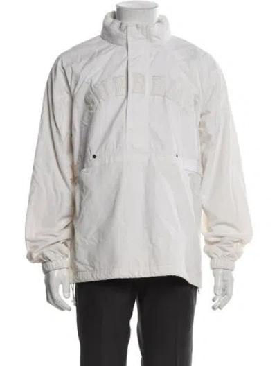 Pre-owned Supreme 2018 Graphic Print Windbreaker In White